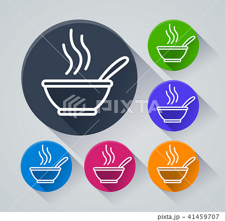 bowl circle icons with shadow 41459707