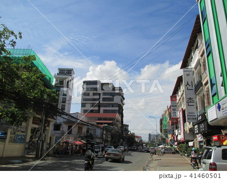 カンボジア首都プノンペン　市内風景 41460501
