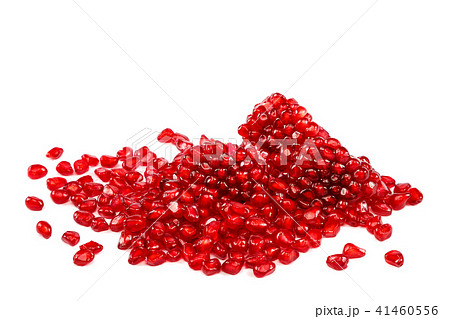 Pomegranate fruit isolated on the white background Pomegranate fruit isolated on the white background 41460556