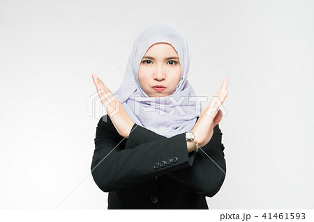 拒否するイスラム女性 拒否するイスラム女性 41461593
