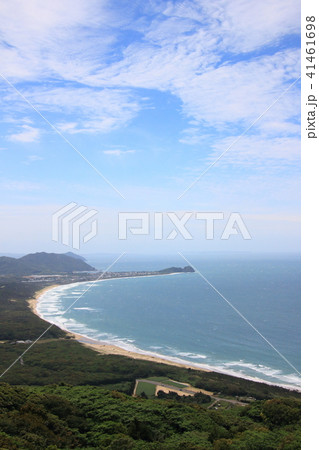 糸島　火山　芥屋の大門　幣の浜　空　海 41461698