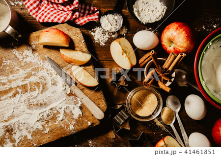 Cooking Baking process from above Cooking Baking process from above 41461851