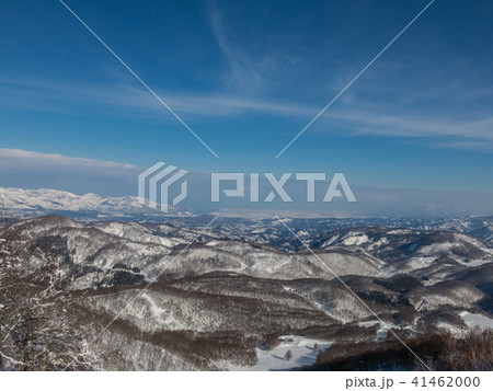 志賀高原西館山スキー場からみた長野盆地 41462000