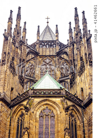 Gothic architectured St. Vitus Cathedral from Gothic architectured St. Vitus Cathedral from 41462661