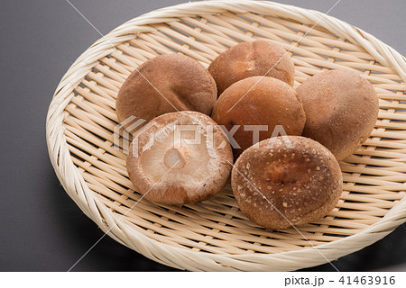 カゴに入った椎茸 41463916