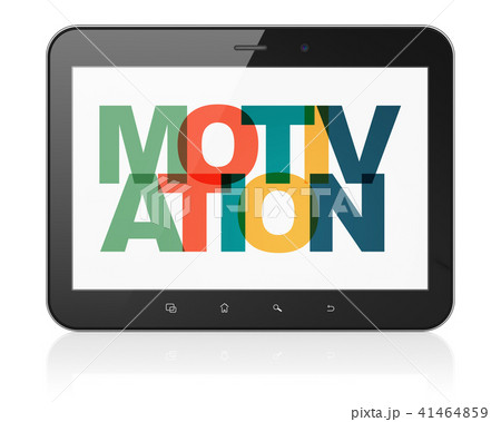 Finance concept: Tablet Computer with Motivation on  display 41464859