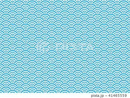 シームレスな和柄パターン 青海波 のイラスト素材