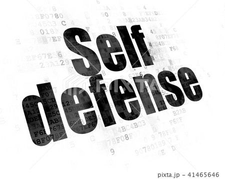 Privacy concept: Self Defense on Digital background 41465646