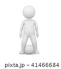 3D Rendering of a football player on white 41466684