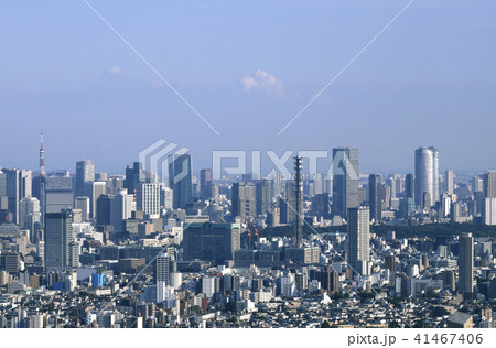 日本の東京都市景観 防衛省など、街並みを望む 日本の東京都市景観 防衛省など、街並みを望む 41467406