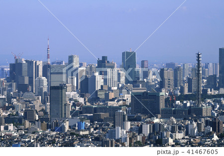 日本の東京都市景観 防衛省など、街並みを望む 日本の東京都市景観 防衛省など、街並みを望む 41467605