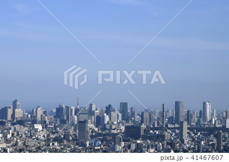 日本の東京都市景観 防衛省など、街並みを望む 日本の東京都市景観 防衛省など、街並みを望む 41467607