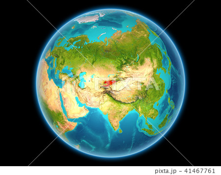 Kyrgyzstan on planet Earth 41467761