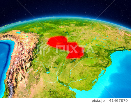 Paraguay from orbit Paraguay from orbit 41467870