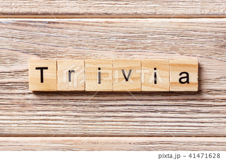 trivia word written on wood block. trivia word written on wood block. 41471628