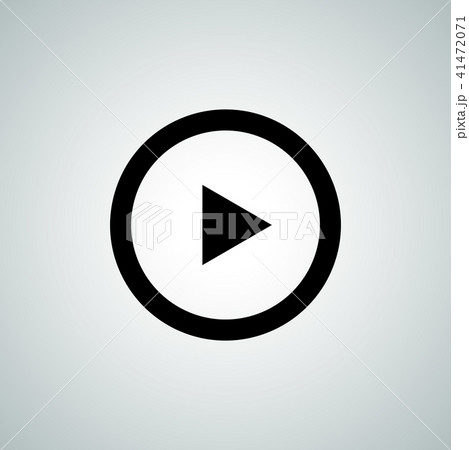 Play button vector icon  video audio player play  41472071