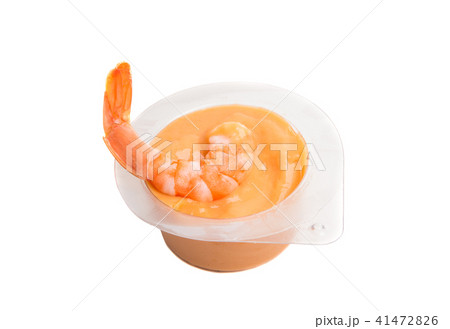 shrimp with sauce isolated shrimp with sauce isolated 41472826