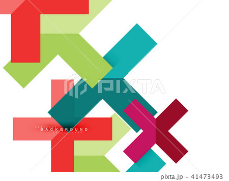 Multicolored abstract geometric shapes, geometry background for web banner 41473493