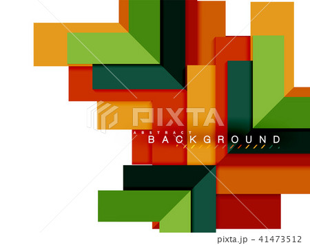 Multicolored abstract geometric shapes, geometry background for web banner 41473512