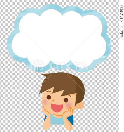 Child boy child callout - Stock Illustration [41473935] - PIXTA