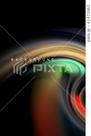 Fluid liquid colors design, colorful marble or plastic wavy texture background, glowing multicolored 41473962