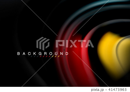 Fluid liquid colors design, colorful marble or plastic wavy texture background, glowing multicolored 41473963
