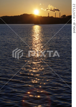 風景 日没 夕焼け 41477112