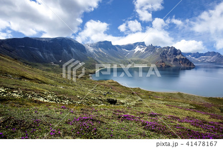 白頭山 風景 山 41478167