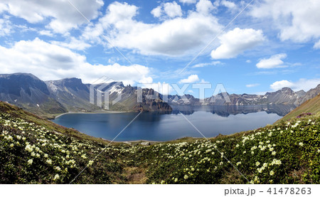 白頭山 風景 山 41478263
