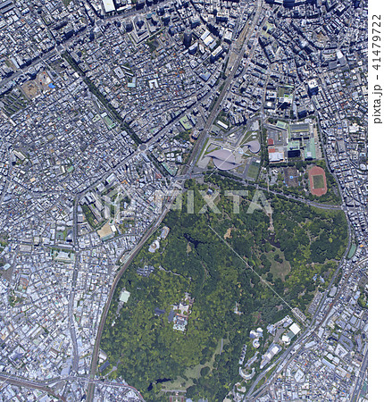 原宿周辺／真俯瞰空撮、2018・5月撮影 41479722