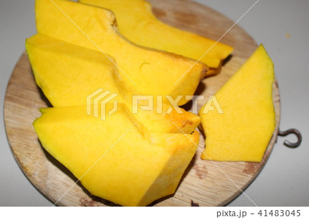 A fresh pumpkin slice A fresh pumpkin slice 41483045