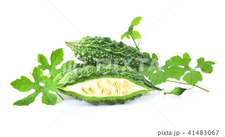 Freash Momordica charantia  on white background 41483067