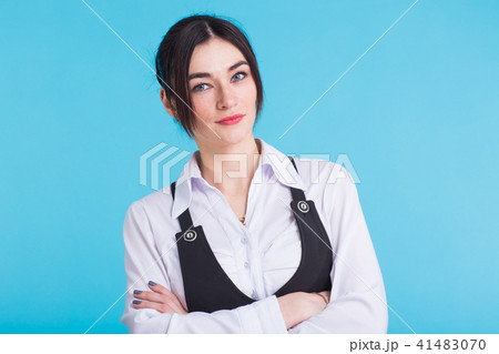 Portrait of a gorgeous stylish happy young student woman. 41483070