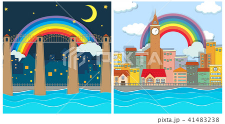 A Beautiful Modern City Day and Night 41483238