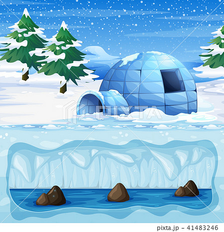 Igloo in the Cold North Pole Igloo in the Cold North Pole 41483246