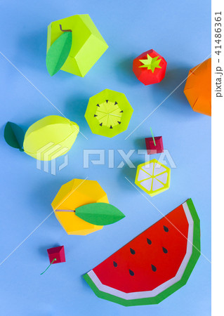 exotic fruits made of paper exotic fruits made of paper 41486361