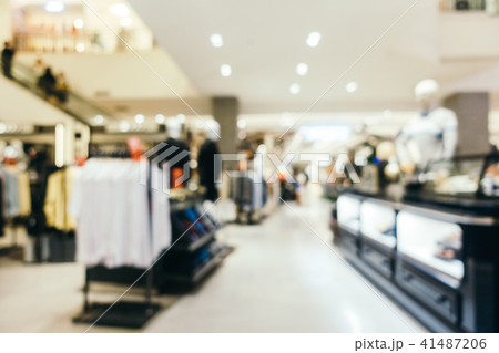 Abstract blur and defocused shopping mall 41487206