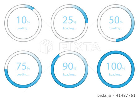 Variety status of download progress in blue shade Variety status of download progress in blue shade 41487761