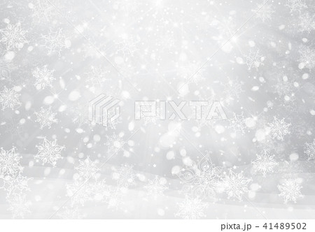 Vector winter, silver snowflakes background.  41489502