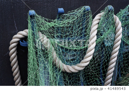 Fishing net and rope. 41489543
