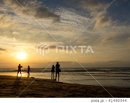 夕日 日没 夕焼け 41490344