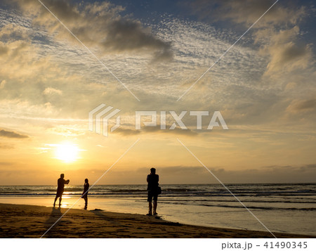 夕日 日没 夕焼け 41490345