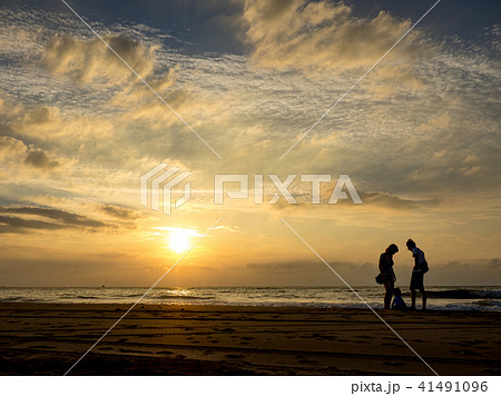 夕日 日没 夕焼け 41491096