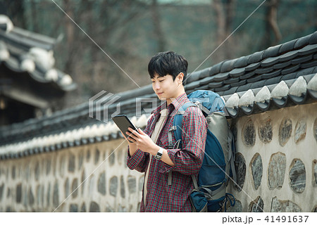 旅行 若い男 若い男性 41491637