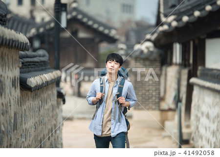 旅行 若い男 若い男性 41492058