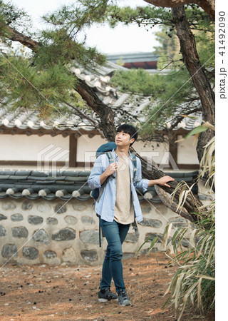 旅行 若い男 若い男性 41492090