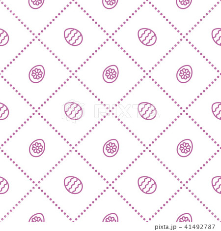 Seamless pattern with decorated eggs 41492787
