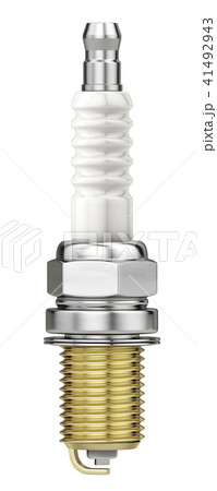 New Spark plug isolated on white background 41492943