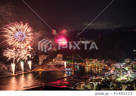 （静岡県）熱海100万ドルの夜景と海上花火 41493113