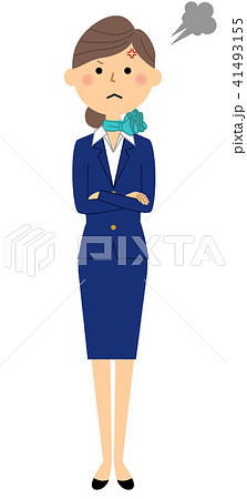 制服の女性 怒る 制服の女性 怒る 41493155